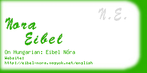 nora eibel business card